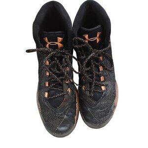 Under Armour Mens SC Basketball Shoes Black/Orange Size 11.5